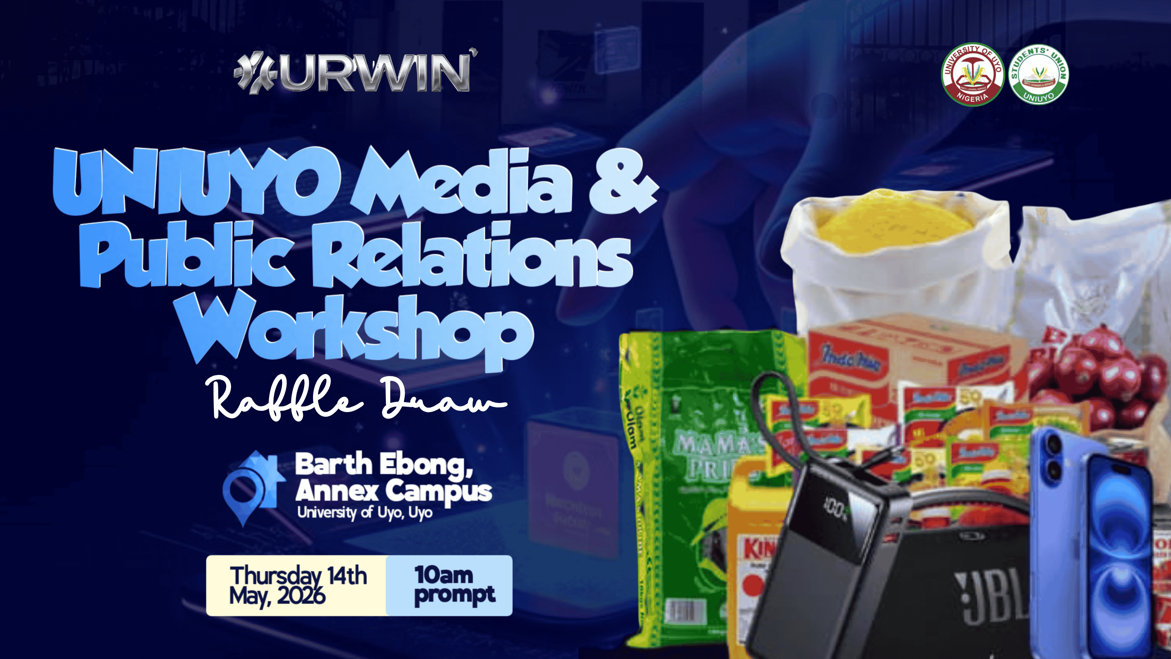 UNIUYO Media & Public Relation workshop raffle